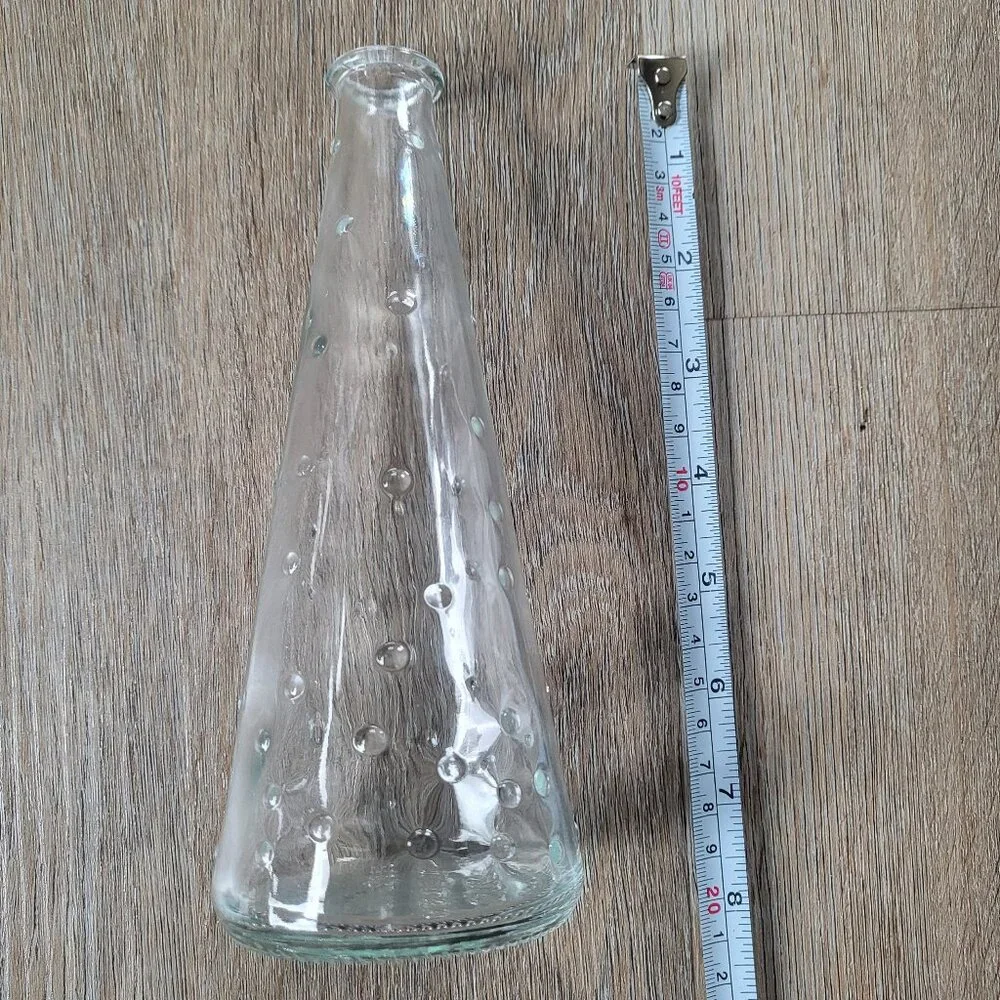 IKEA Clear Glass Hobnail Vase Set of 2
